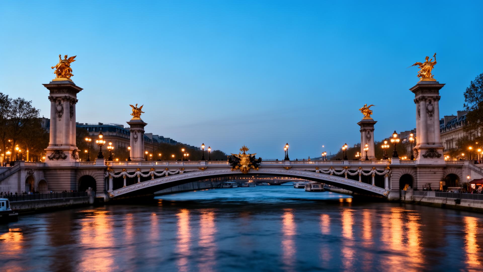 Pont Alexandre III at blue hour