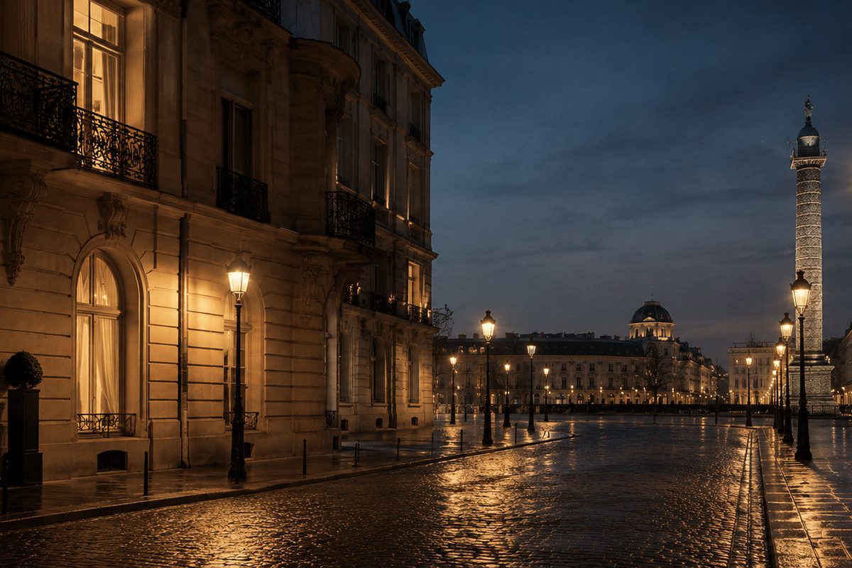 Paris 72H Signature, Place Vendôme at dusk