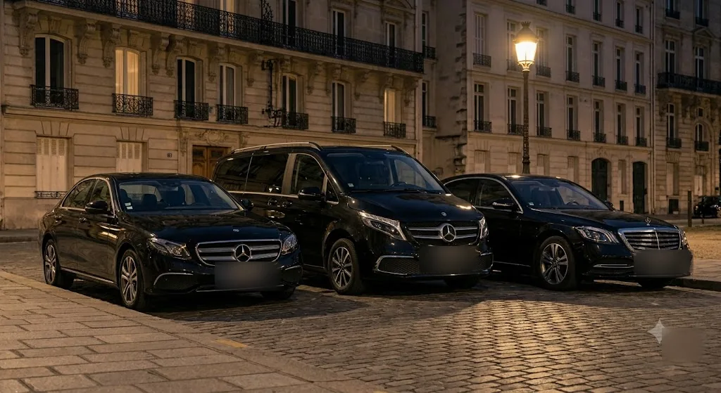 Chauffeur privé et conciergerie à Paris avec Mercedes de nuit