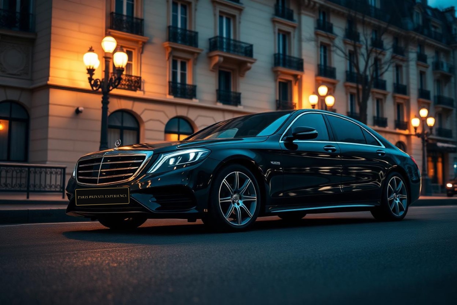 Mercedes S-Class CDG airport transfer to Paris