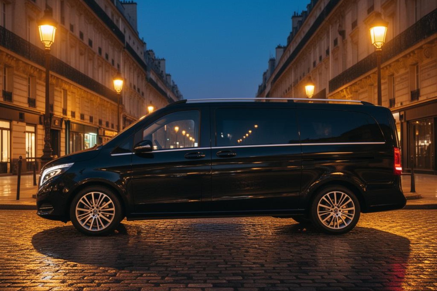 Mercedes V-Class CDG airport transfer to Paris